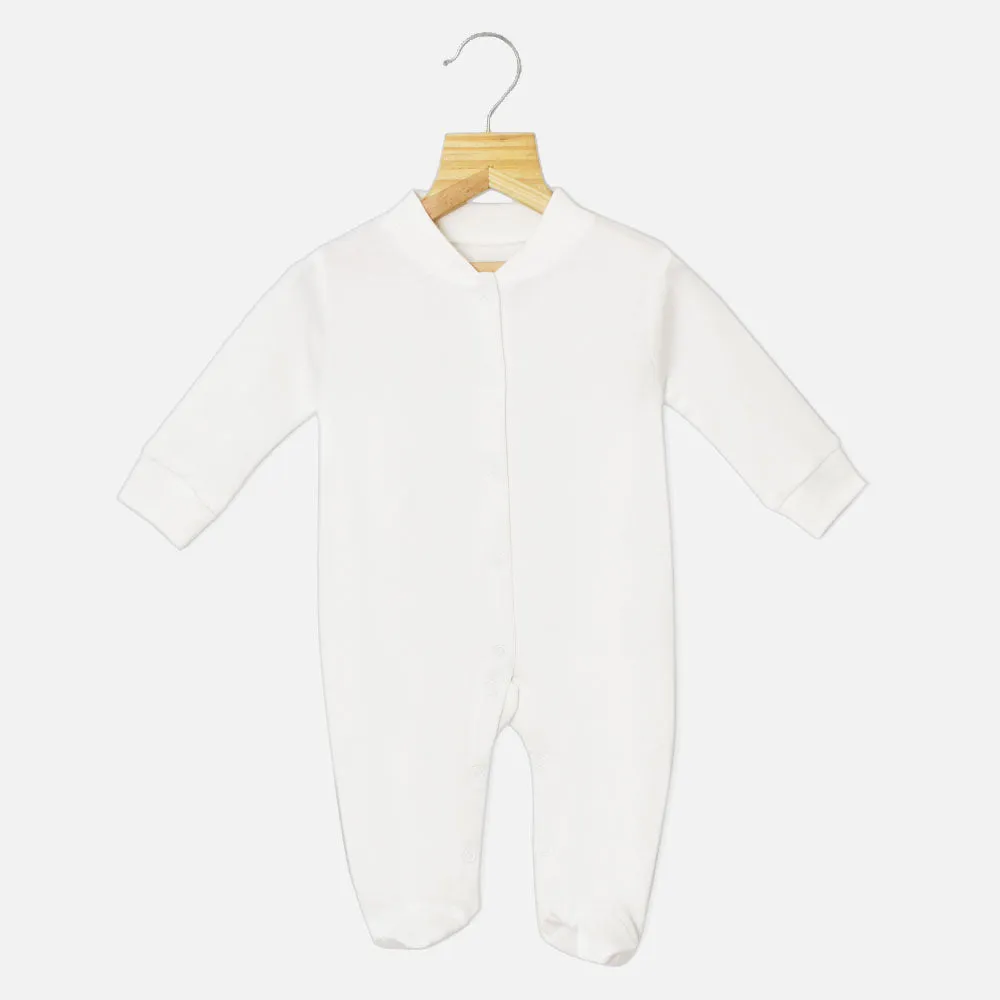 White Plain Full Sleeves Footsie