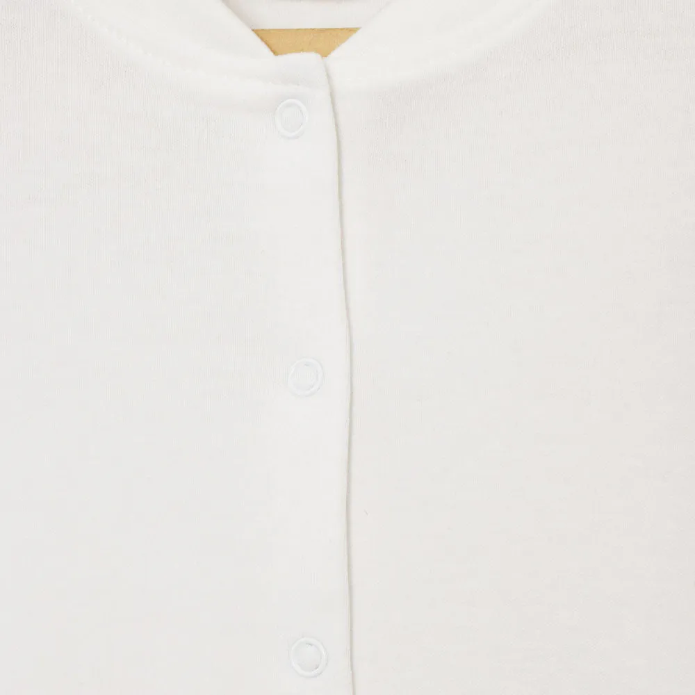 White Plain Full Sleeves Footsie
