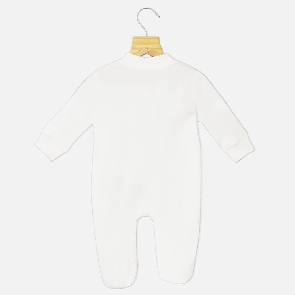 White Plain Full Sleeves Footsie