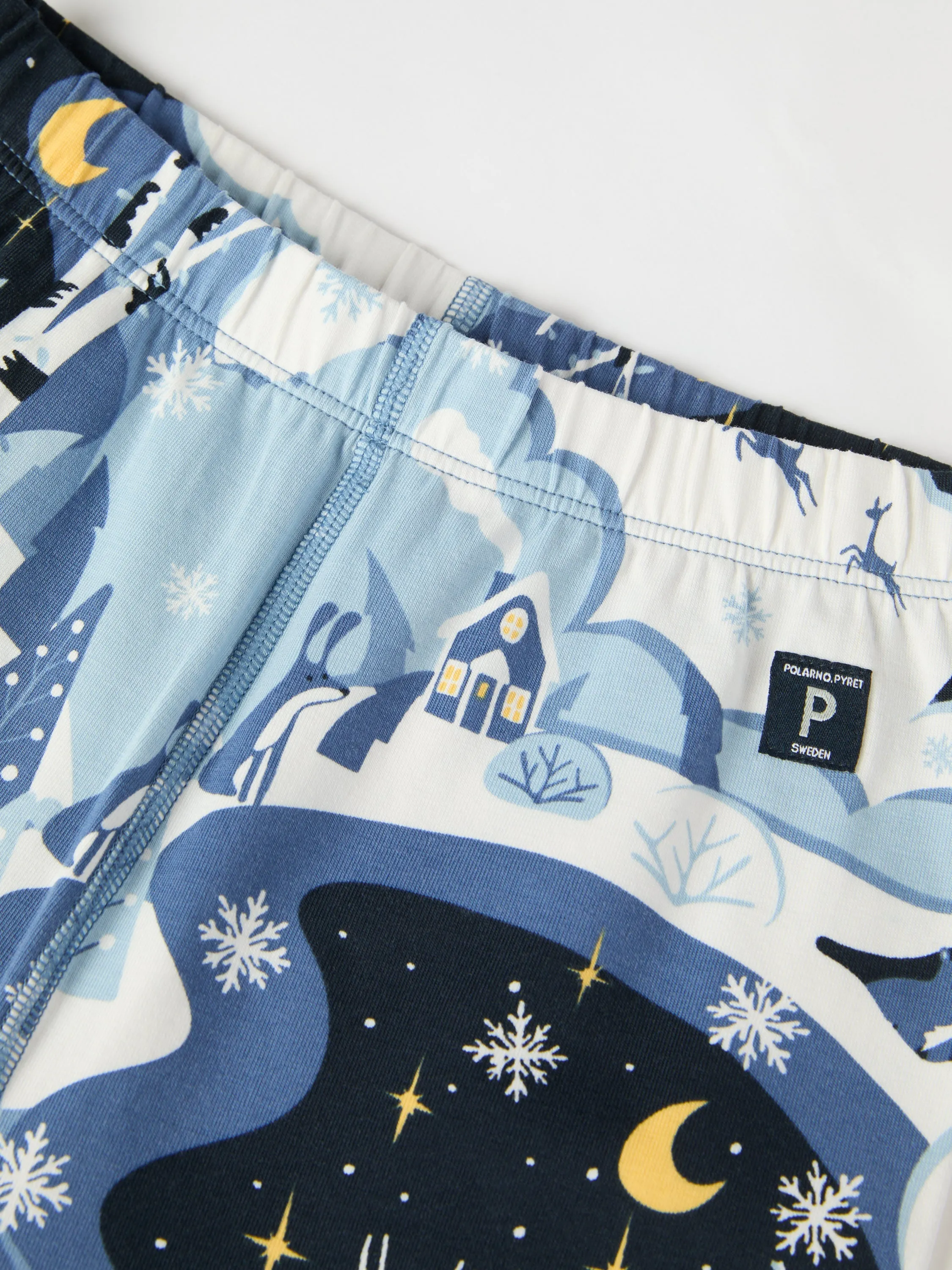 Winter Forest Print Kids Pyjamas