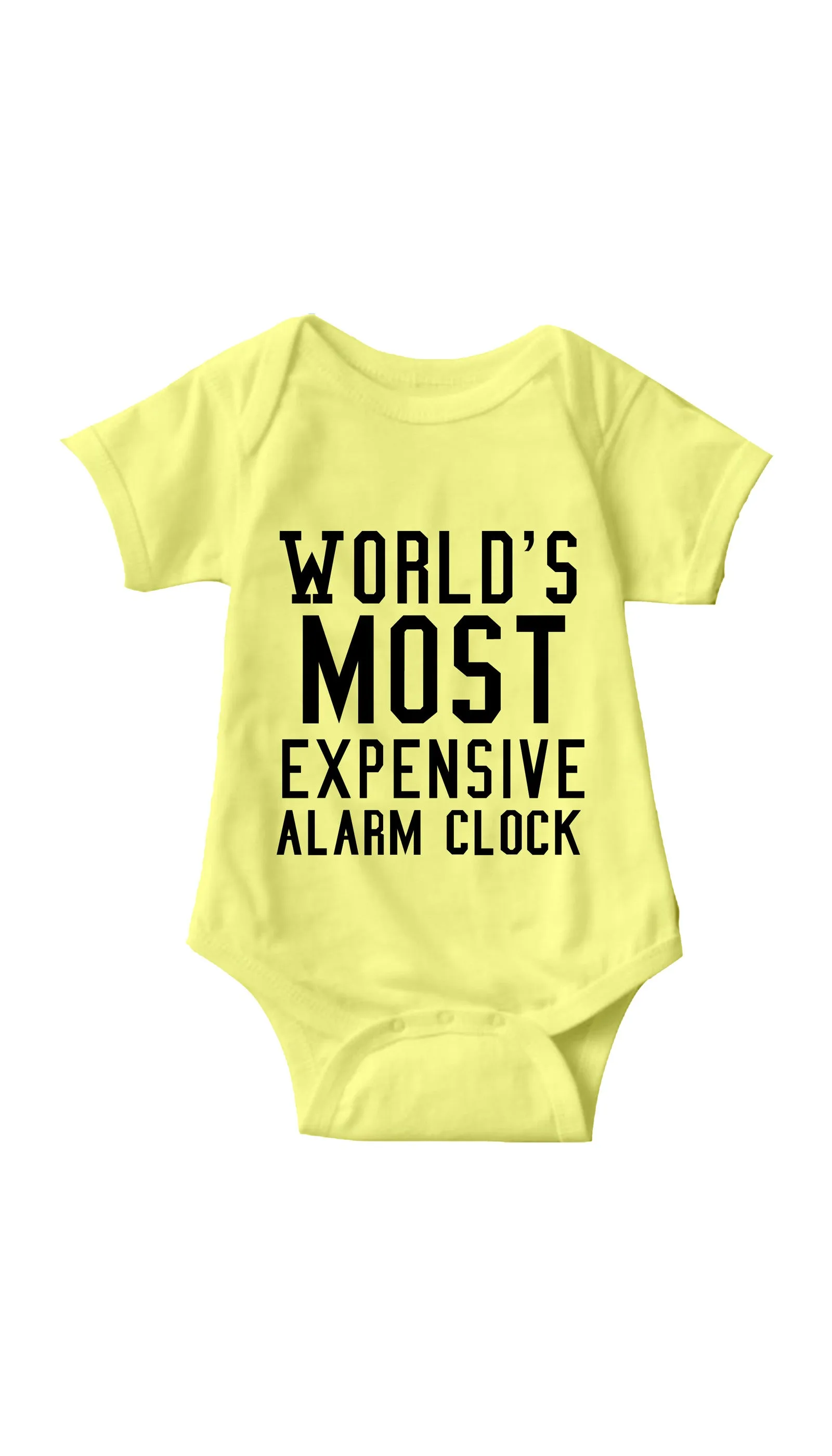 World's Most Expensive Alarm Clock Infant Onesie