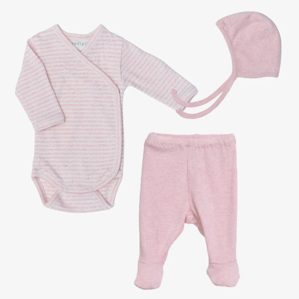Wrap 3 Piece Set - Rosebud