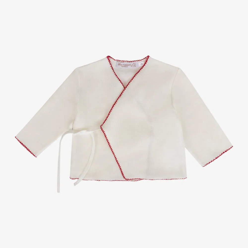Wrap 3pc Set - Ivory&red
